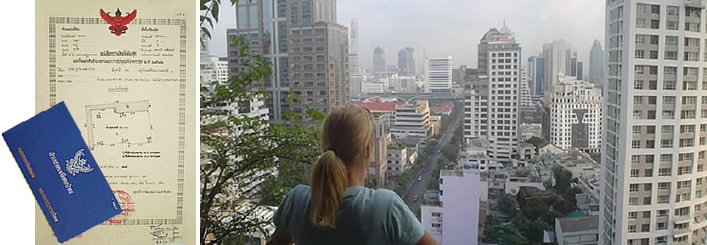 view over bangkok and ownership documents