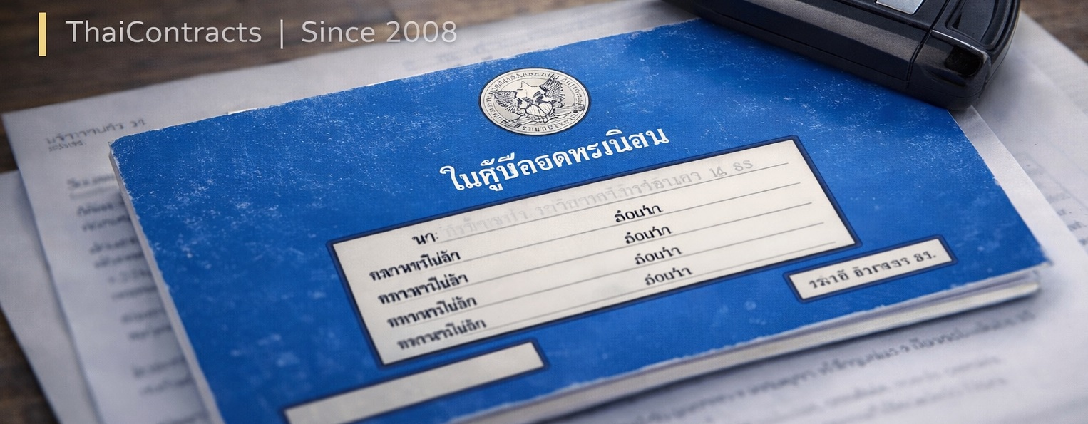 Car sale agreement Thailand