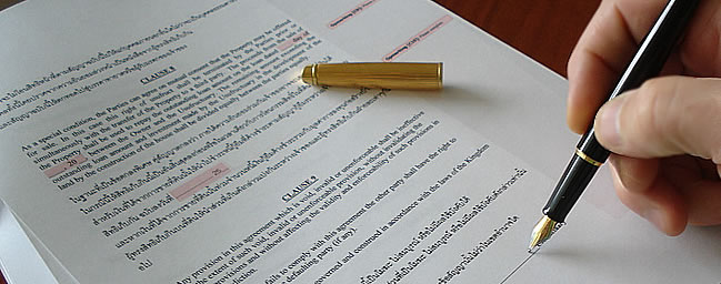 Sample Thai land and house sale and purchase contract